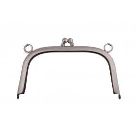 Taschenbügel 086/291 16x16cm mit 15mm Ringösen nickel-mattiert