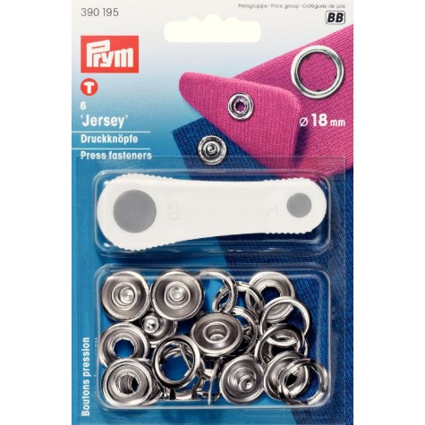 Druckknöpfe für Jersey 12 mm