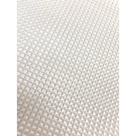 Kunstleder Pyramide weiß