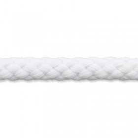 Kordel weiß 8mm Baumwolle