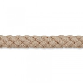 Kordel hellbraun 8mm Baumwolle
