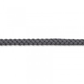 Kordel dunkelgrau 8mm Baumwolle