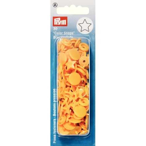 Druckknöpfe Color Snaps 12,4 mm Sternform Gelb