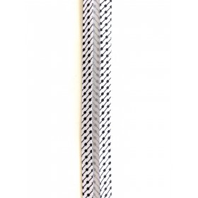 Schrägband Baumwolle schwarz weiss Muster