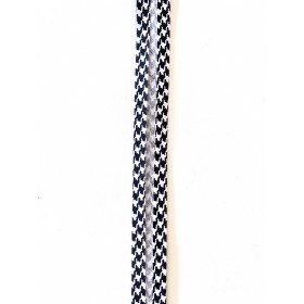 Schrägband Baumwolle schwarz weiss