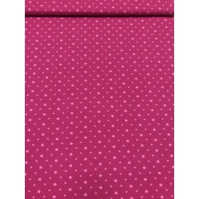 Jersey Sterne Muster pink