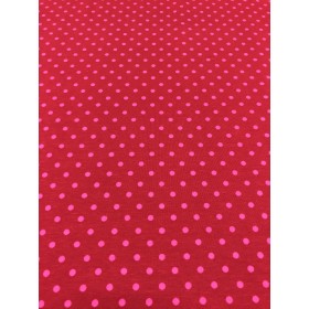 Jersey Punkte Muster rot