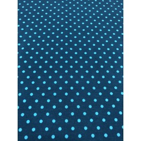 Jersey Punkte Muster blau