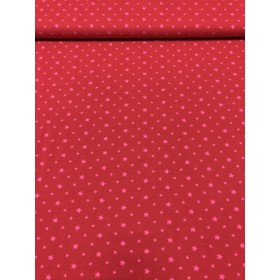 Jersey Sterne Muster rot