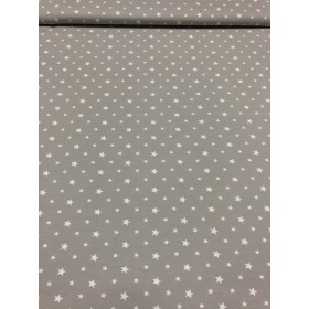 Jersey Sterne Muster beige
