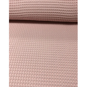 Waffelstoff groß rosa