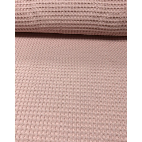 Waffelstoff rosa
