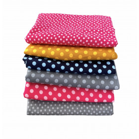 Sweatstoff Sterne grau