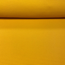 Waffelstoff normal Senf Ocker