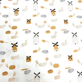 Baumwollstoff Bäcker Mühlen