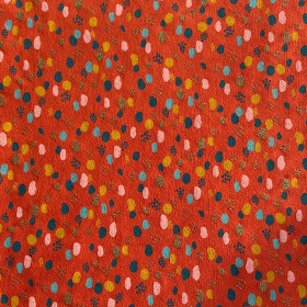 Jersey Farbklecks Glitzer Punkte Rost