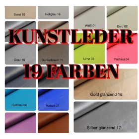 Kunstleder UNI 19 Farben