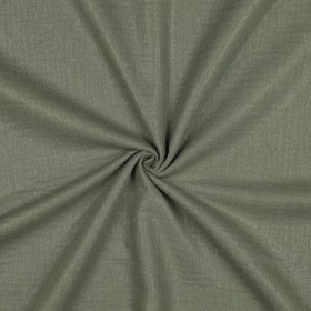 Musselin Stoff Uni mit Glitzer - Olivegrün – 9 Farben – 100% Baumwolle