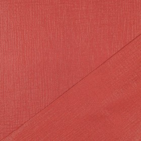 Musselin Stoff Uni mit Glitzer Kupferrot– 9 Farben – 100% Baumwolle