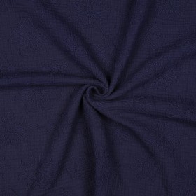 Bestickter Musselin mit Blumen Double Gauze 100 % Baumwolle