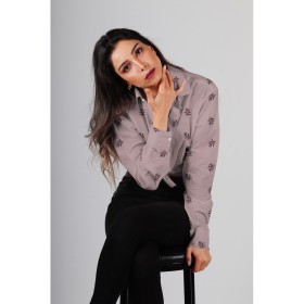 Bestickter Musselin mit Blumen Double Gauze 100 % Baumwolle