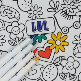 Baumwollstoff zum ausmalen