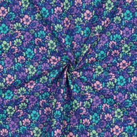 Beschichtete Baumwolle mit Blumen