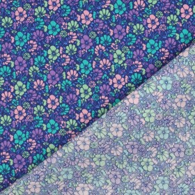 Beschichtete Baumwolle mit Blumen