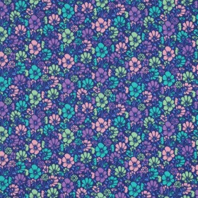 Beschichtete Baumwolle mit Blumen