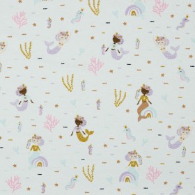 Jersey Stoff „Glitter Mermaids“
