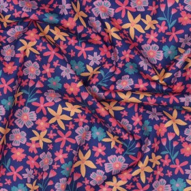 Feiner Poplin Stoff – Blumen