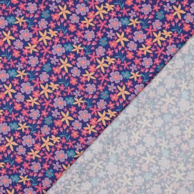 Feiner Poplin Stoff – Blumen