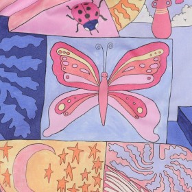 Digitaldruck-Stoff "Little Creatures Nerpa" aus 100% Baumwolle