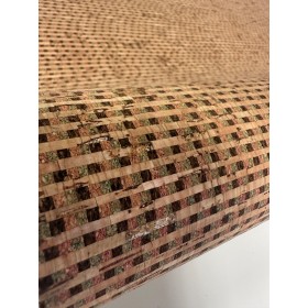 Korkstoff Kleine Quadrate – Einfaches Tapezieren, robust, abwaschbar und kreativ einsetzbar Stoff aus Kork