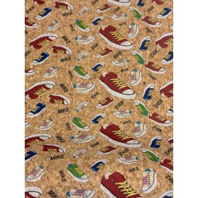 Korkstoff Sneakers – Einfaches Tapezieren, robust, abwaschbar und kreativ einsetzbar Stoff aus Kork