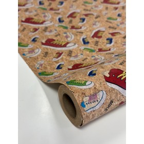 Korkstoff Sneakers – Einfaches Tapezieren, robust, abwaschbar und kreativ einsetzbar Stoff aus Kork