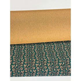 Korkstoff Ranken – Einfaches Tapezieren, robust, abwaschbar und kreativ einsetzbar Stoff aus Kork