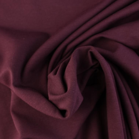 Jersey Aubergine Baumwolljersey Uni in 69 Farben